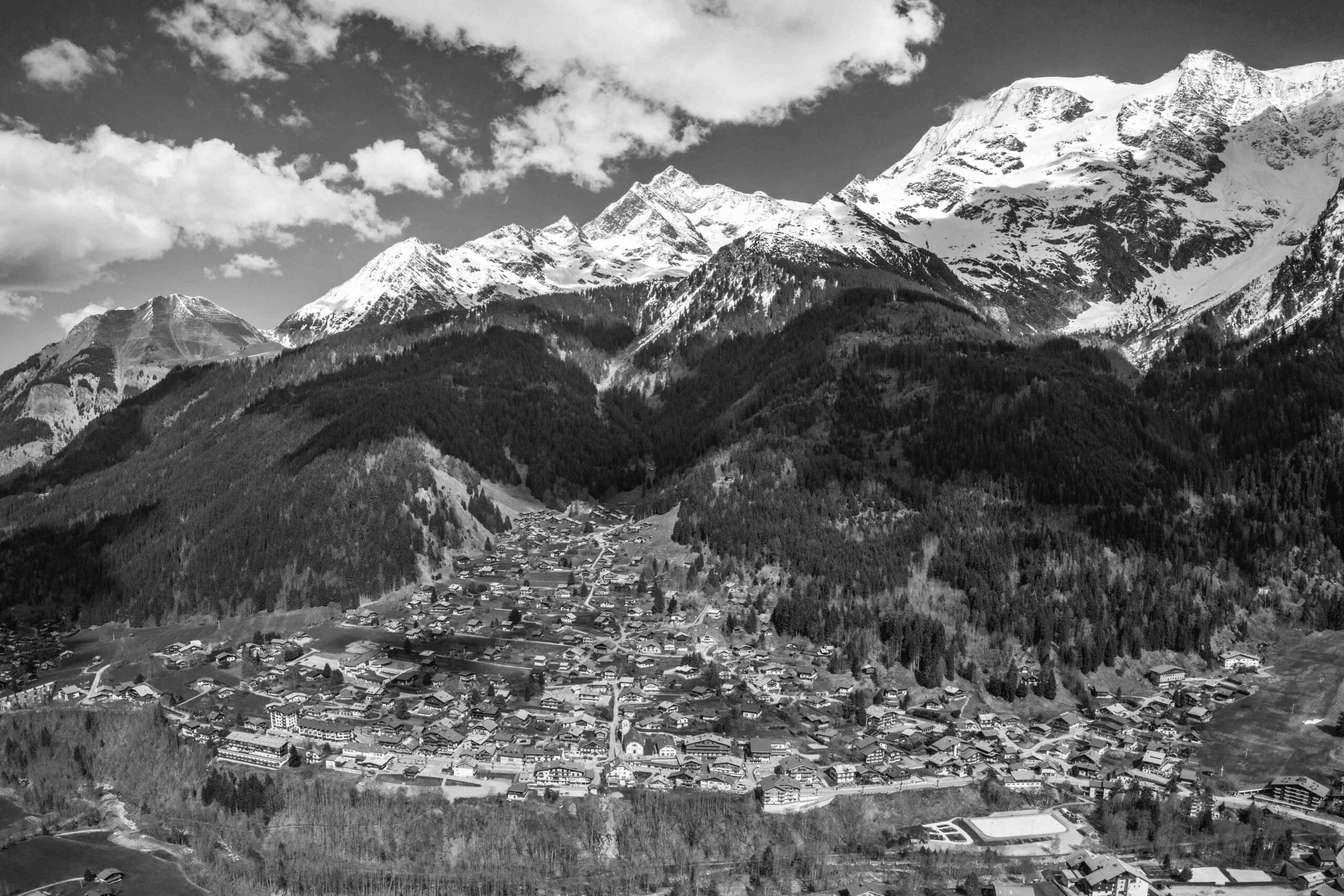 Photo aérienne les Contamines-Montjoie - 2019