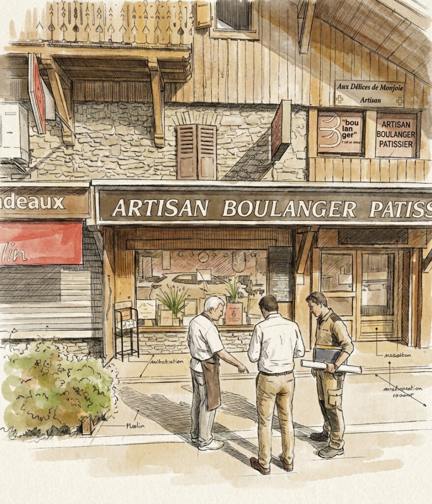 Illustration concertation individuelle avec les commerçants