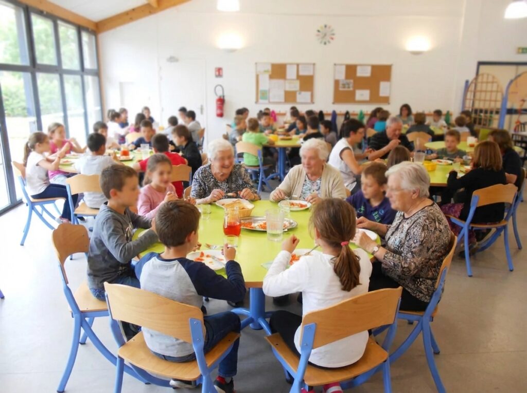 iIllustration cantine intergénérationnelle