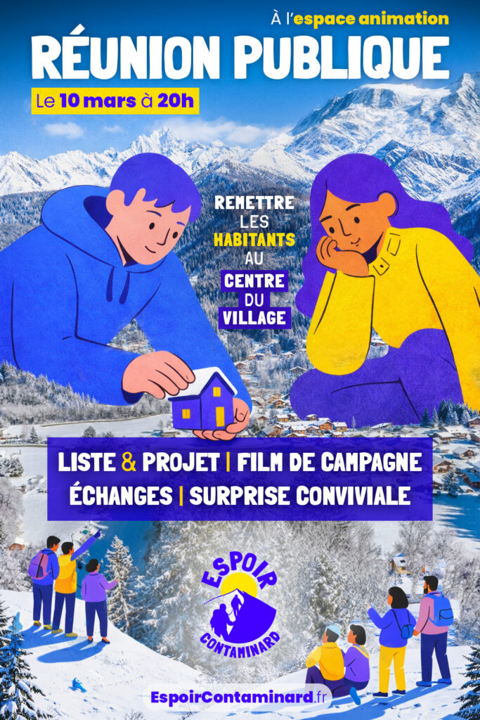 Affiche - Réunion publique 10 mars 2026